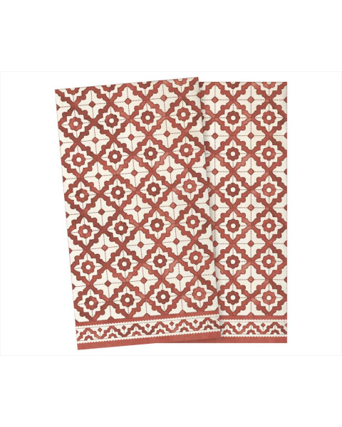 Maileg Napkin Mosaic Large - Red
