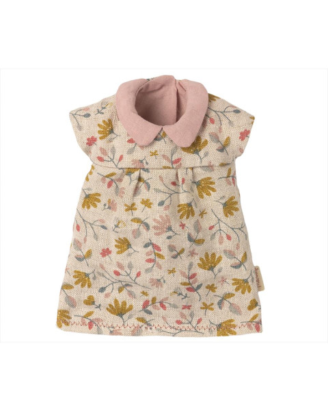 Maileg Dress For Teddy Mom - Nude Floral