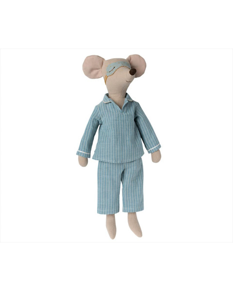 Maileg Maxi Mouse, Pyjamas - Blue