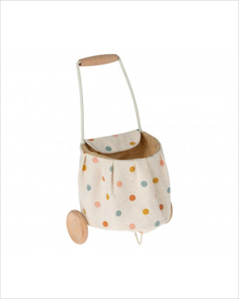 Maileg Miniature Trolley, Mini - Multi Dots
