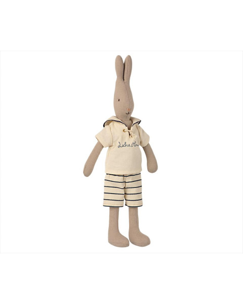 Maileg Rabbit Size 2 Sailor - Off White/Petrol