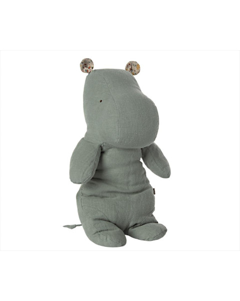 Maileg Safari Friends, Medium Hippo - Chinos Green