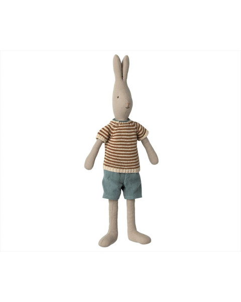 Sample Maileg Rabbit Size 3, Classic - Knitted Shirt and Shorts