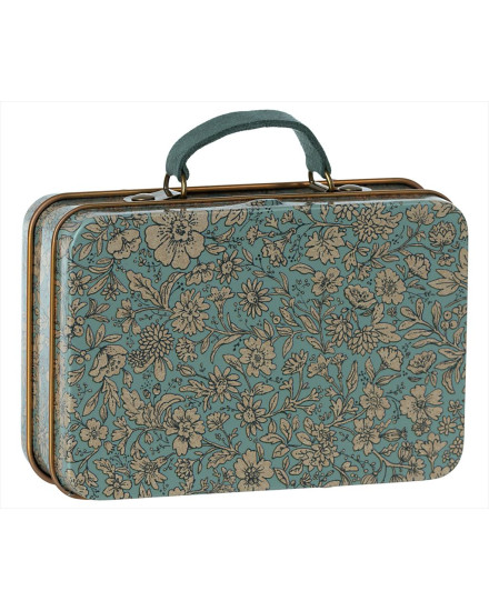 Maileg Small Suitcase, Blossom - Blue