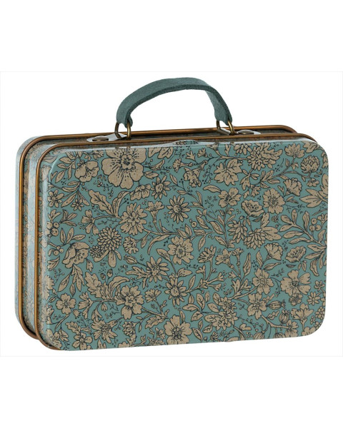 Maileg Small Suitcase, Blossom - Blue