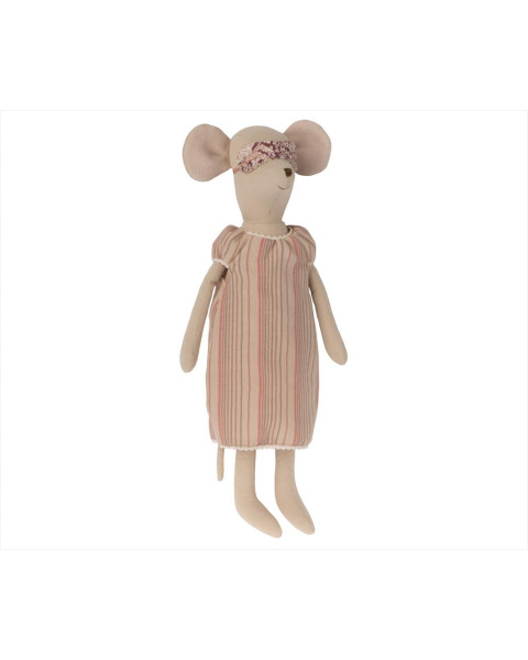 Sample Maileg Medium Mouse, Nightgown - Pink