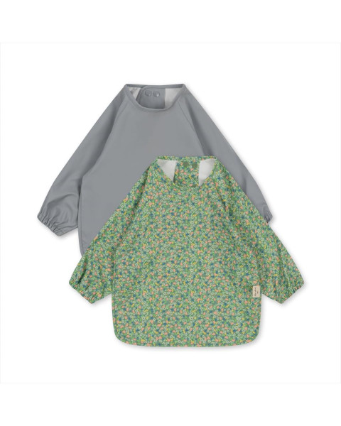 Konges Slojd 2 Pack Dinner Bib with Sleeves - Midsummer