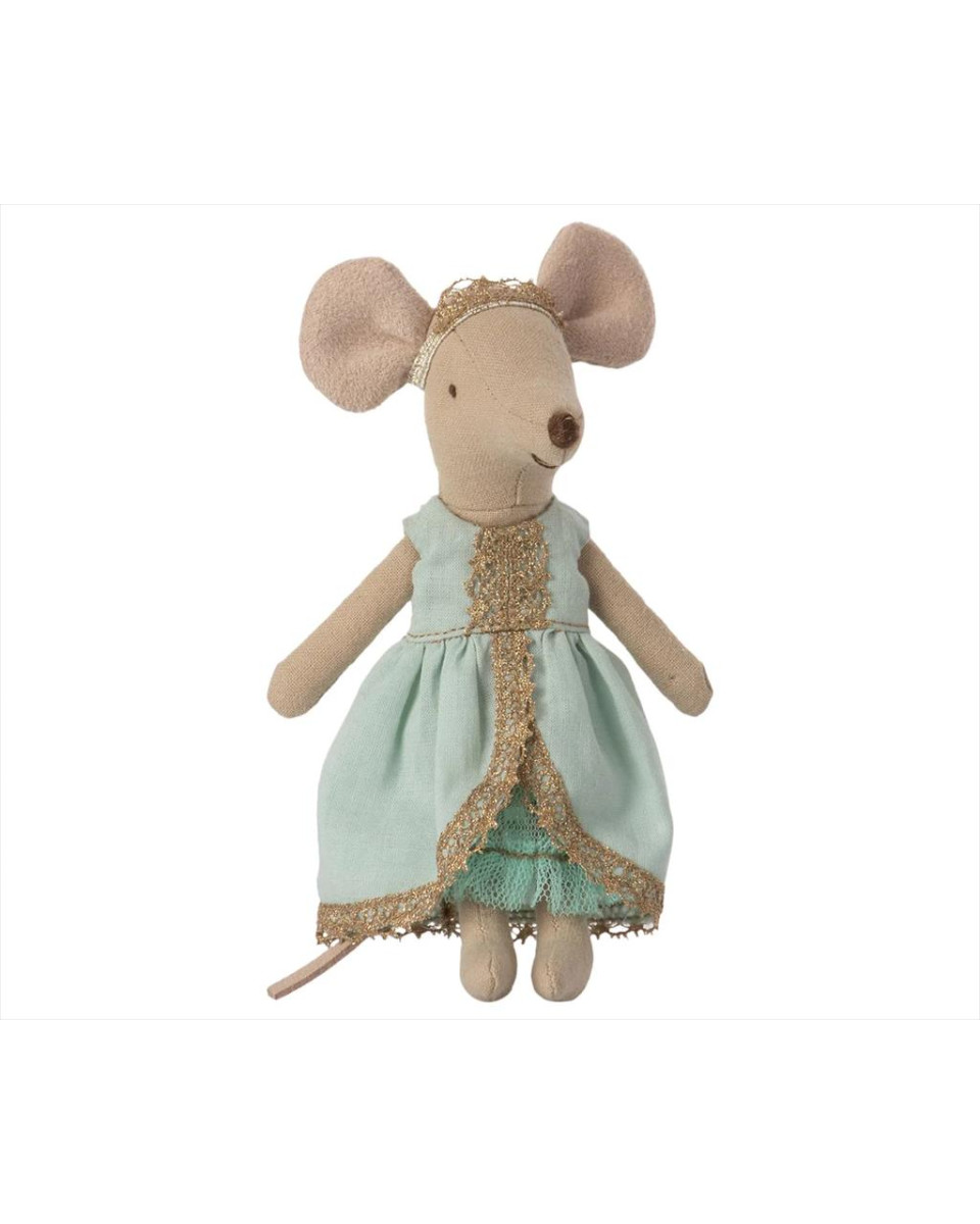 Maileg Princess and The Pea, Big Sister Mouse - Mint Dress