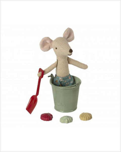 Maileg Beach Set - Shovel, Bucket and Shells