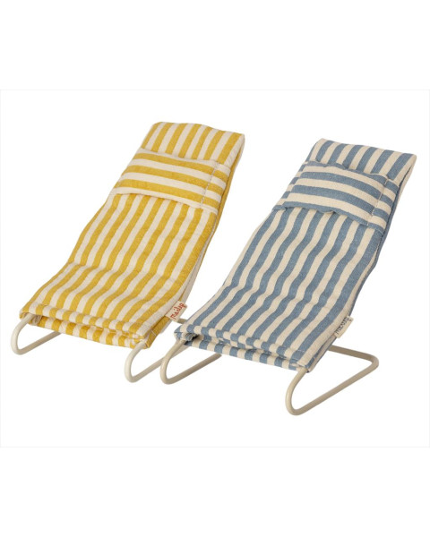 Maileg Beach Chair Set Mouse