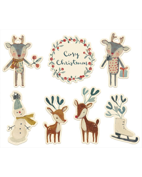 Maileg Gift Tags, 14 pcs - Cosy Christmas