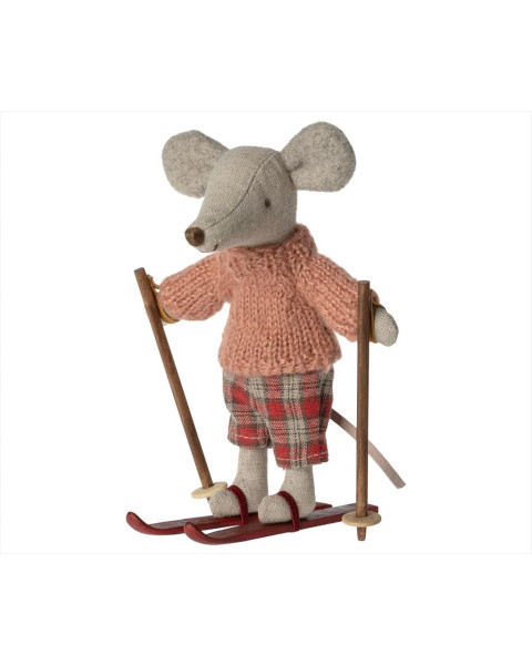 Maileg Winter Mouse with Ski Set, Big Sister