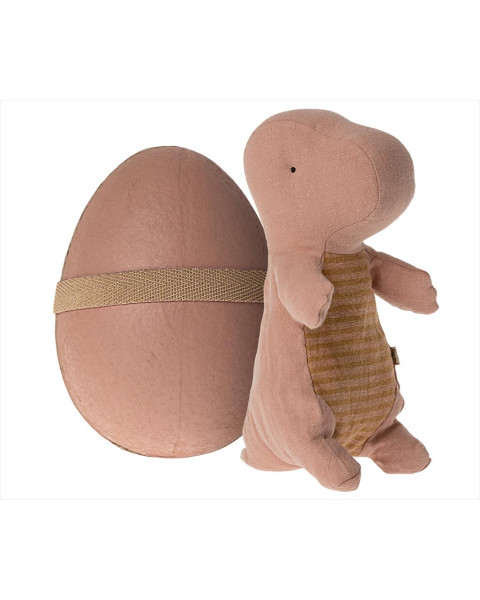 Maileg Gantosaurus in egg, Small - Old rose