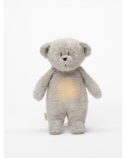 Moonie Humming Bear with Lamp - Gray
