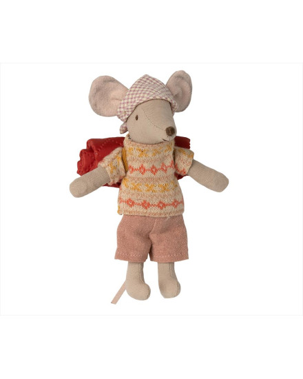 Maileg Hiker Mouse, Big Sister - Rose