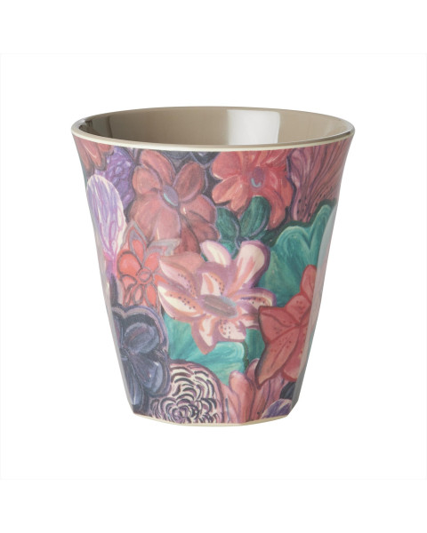 Rice Melamine Medium Cup with Forest Flower Print 250ml