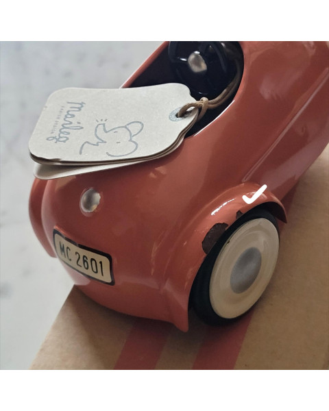 Imperfect Maileg Mouse Car - Coral