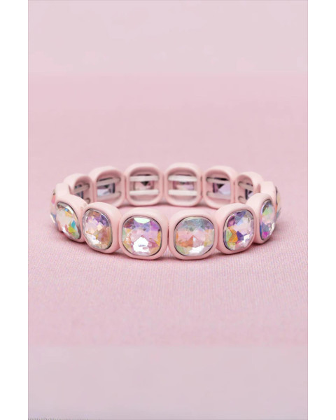 Great Pretenders Boutique Chic Swiftie Pink Gem Bracelet