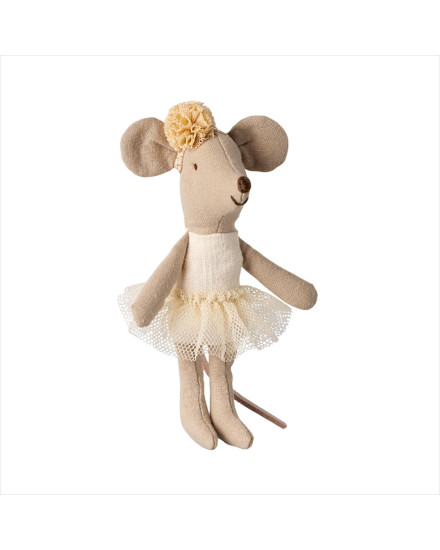 Maileg Ballerina Mouse, Little Sister - Off White