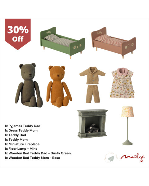 Maileg Bundle Set 2 Family Bedroom