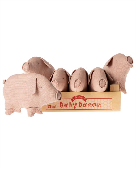 Maileg Baby Bacon Box, incl 6 Pigs