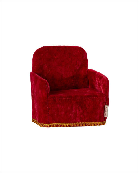 Maileg Folding Chair, Mouse - Red