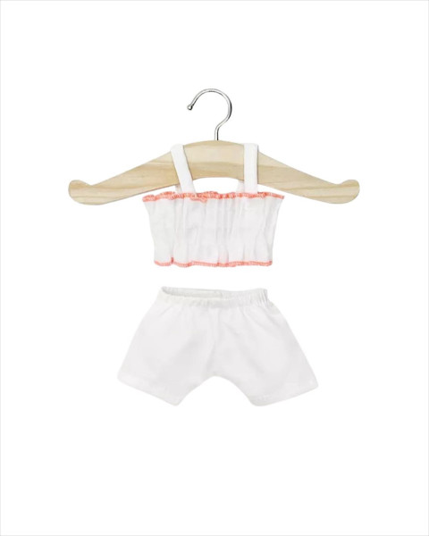 Minikane Retro Swimsuit 2 pieces with Pouch - Blanc