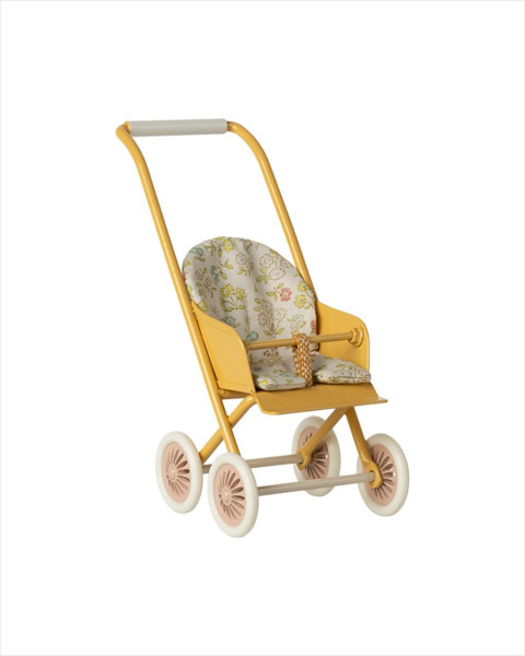 Maileg Stroller, Micro - Yellow