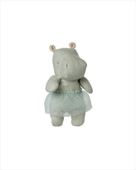 Maileg Safari Friends, Hippo w. Skirt, Small - Mint