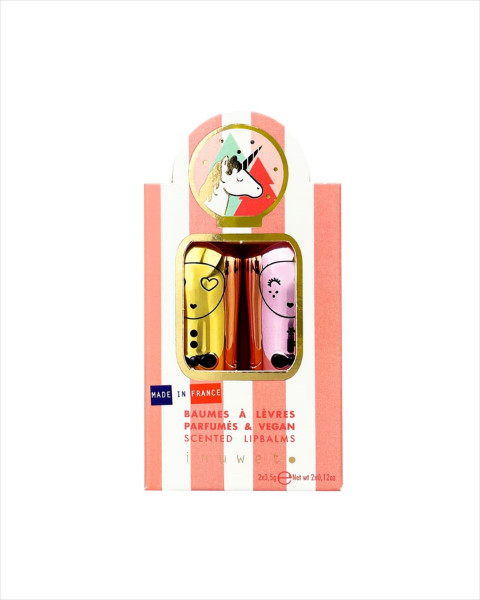 Inuwet Duo Lip Balms - Jingle Pink