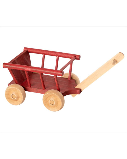Maileg Wagon, Micro - Dusty Red