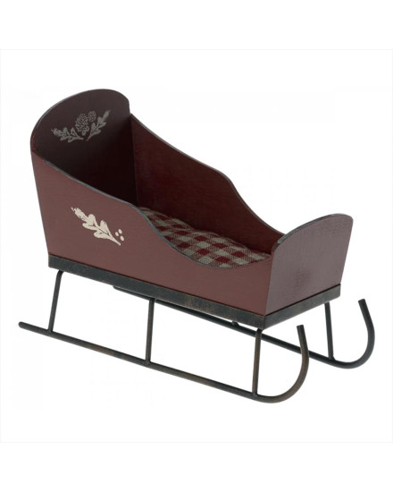 Maileg Sleigh Mini Wooden - Red