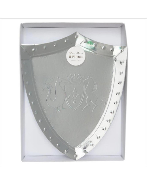 Meri Meri Silver Shield Plate