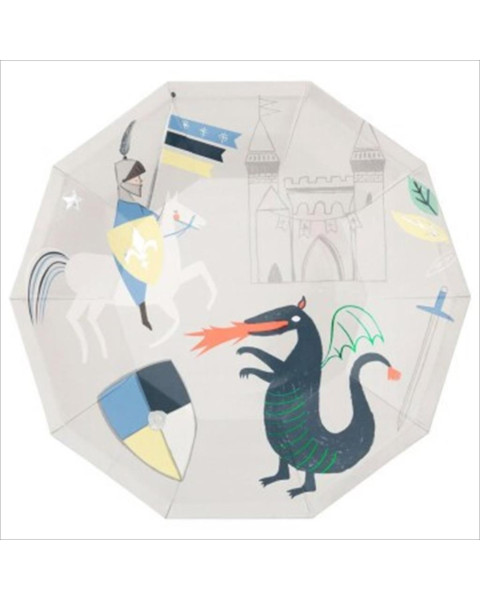 Meri Meri Dragon Knights Large Plate