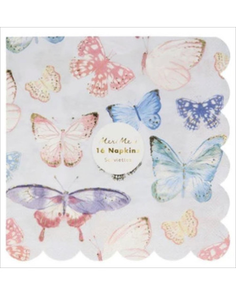 Meri Meri Butterfly Large Napkins