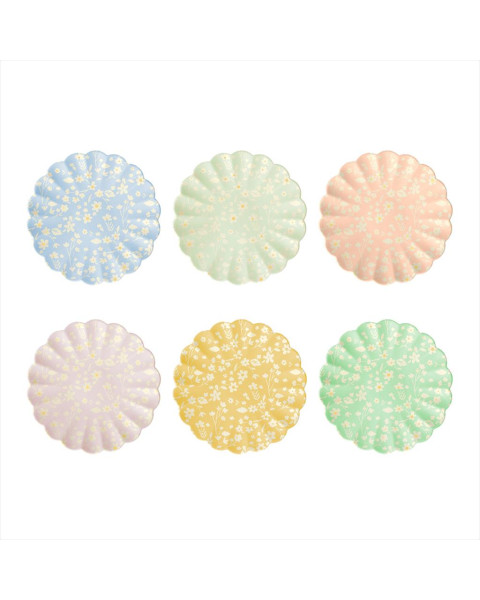 Meri Meri Floral Small Bamboo Plates