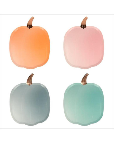Meri Meri Ombre Pastel Pumpkins Plates