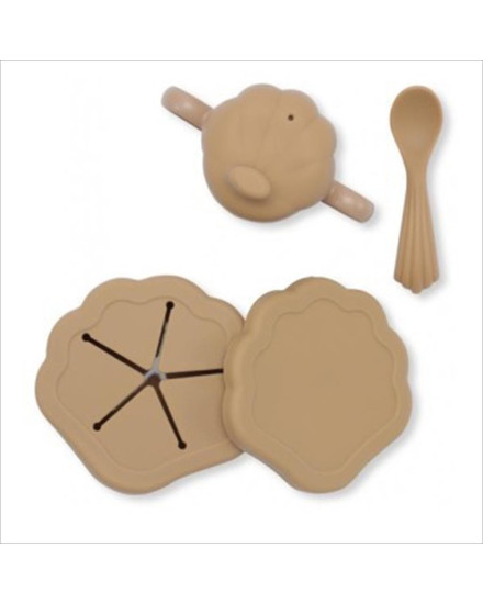 Konges Slojd Silicone Clam Set - Terracotta