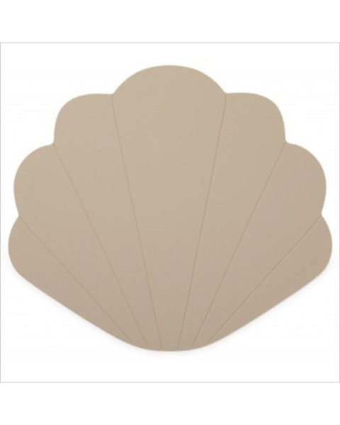 Konges Slojd Silicone Placemat Clam - Warm Grey