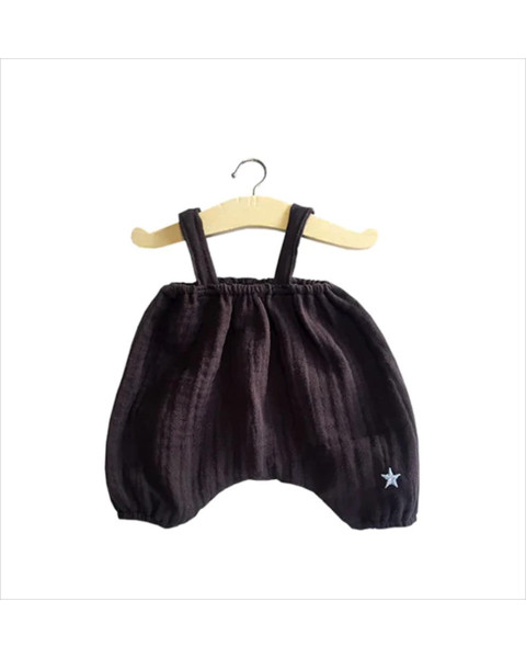 Minikane Starry Black Cotton Gauze Onesie For Paola Reina 34cm Doll