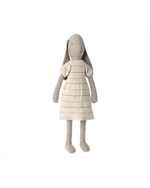 Sample Maileg Bunny Size 4, Knitted Dress - Off White