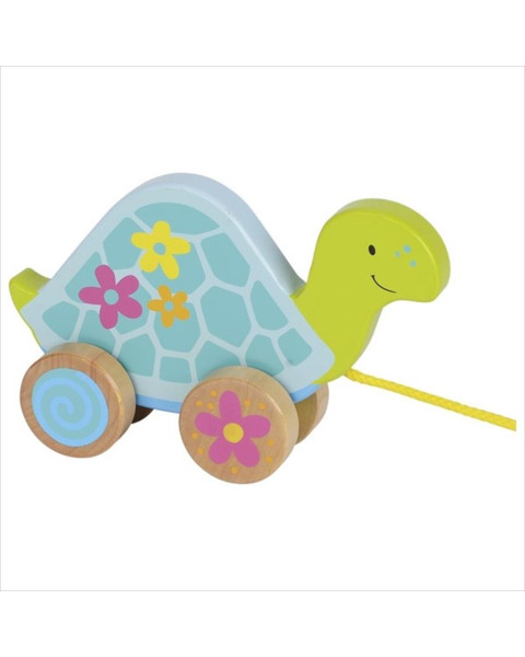 Goki Wooden Pull Along - Tortoise