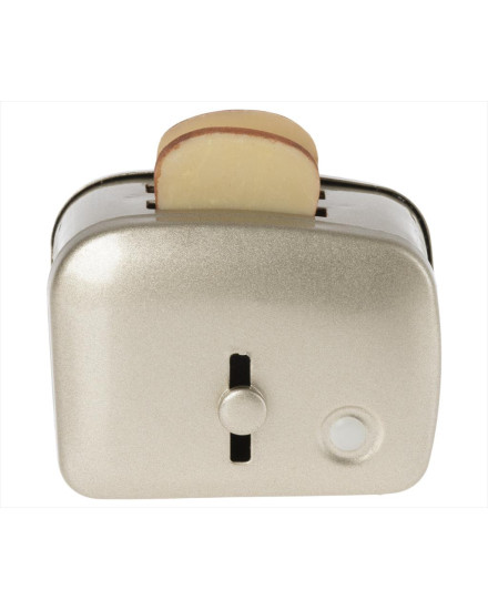 Maileg Miniature Toaster and Bread - Silver