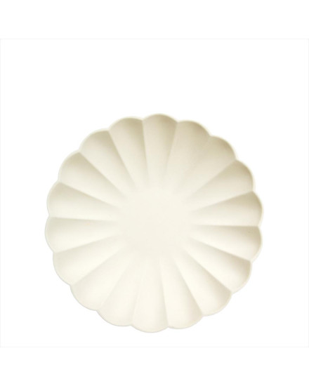 Meri Meri Cream Simply Eco Small Plates