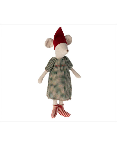 Maileg Christmas Mouse, Medium - Girl