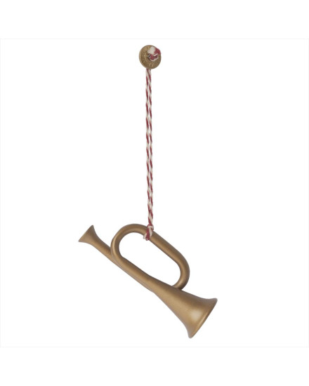Maileg Metal Ornament Trumpet - Gold
