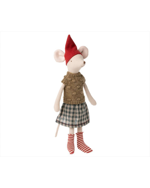 Maileg Christmas Mouse Medium - Girl (2022)