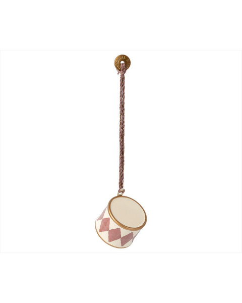 Maileg Metal Ornament Small Drum - Light Purple