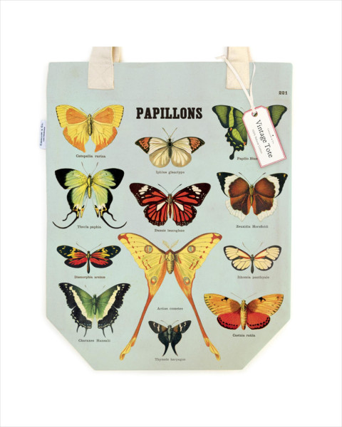 Cavallini Butterflies Tote Bag