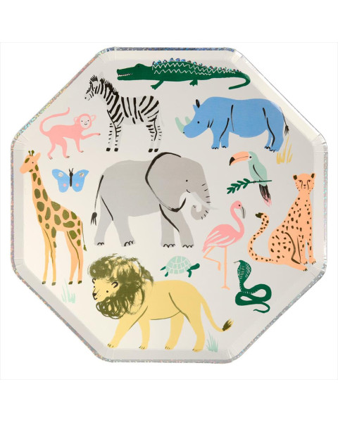 Meri Meri Safari Animals Dinner Plates